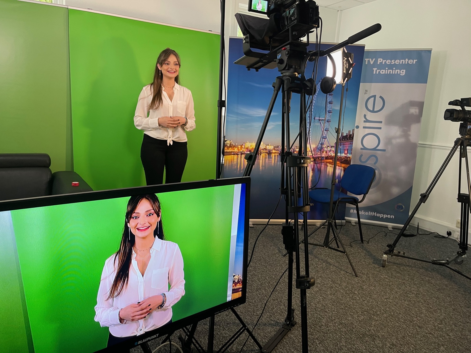 On camera