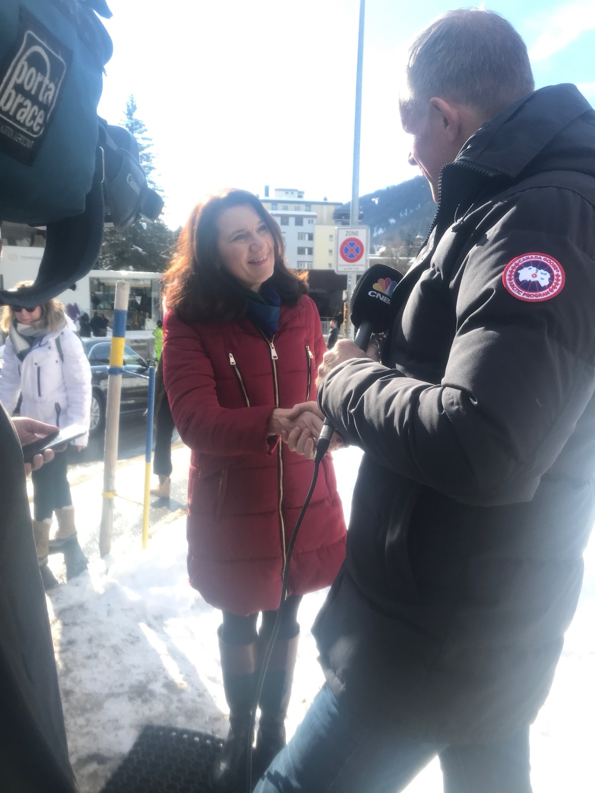 On assignment, Davos